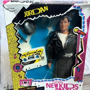 New Kids on the Block Doll JORDAN in concert NKOTB Cassette Tape New 90s